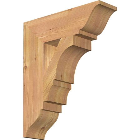 Ekena Millwork Balboa Traditional Smooth Bracket, Western Red Cedar, 5 1/2"W x 20"D x 24"H BKT06X20X24BOA01SWR